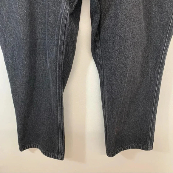 Duluth Trading Jeans Men 42x30  Black Faded Straight 100% Cotton Heavyweight‎ - Picture 3 of 12